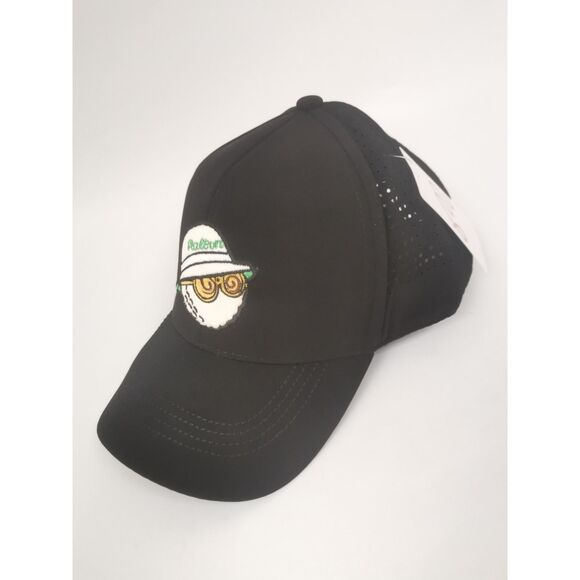 Malbon Golf Cap Sun Hat Black Premium Golf Accessory